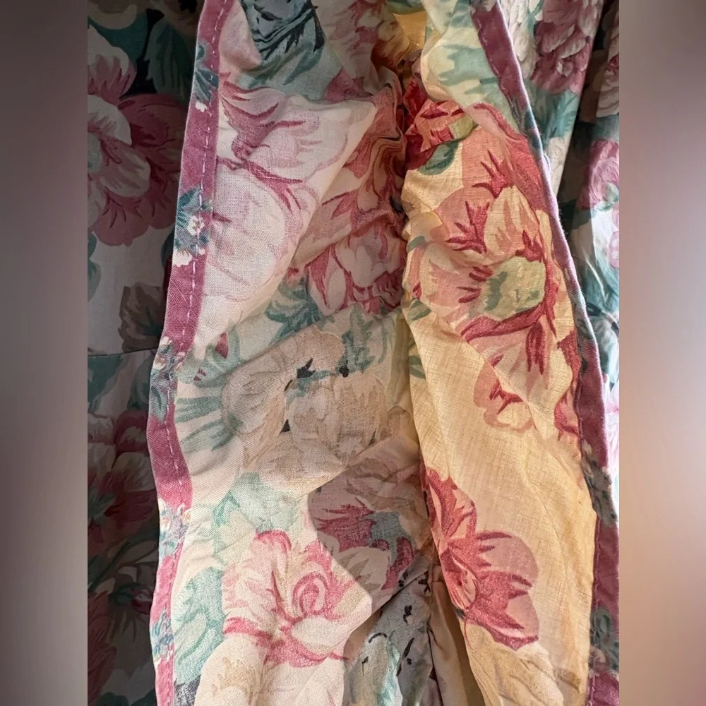 Vintage Springmaid Cottagecore 🌹English Country Garden Floral King Duvet Cover